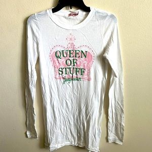 Juicy Couture, long sleeve t shirt.